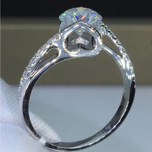 🎁Wedding Certified 2ct TW Round Heart Arrow Cut Marcel Diamond with Certificate - Picture 7 of 9